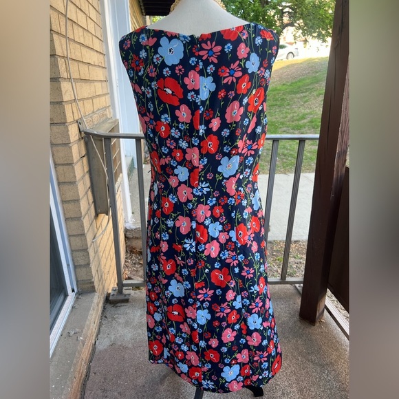 Jones New York Floral Dress - Red and Blue - Picture 7 of 9